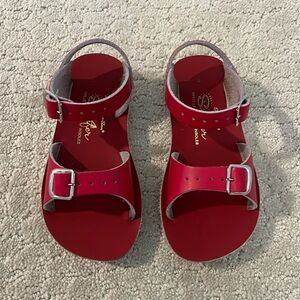 Salt Water Sandals by Hoy Shoes - Sun-San Surfer Red Sandals size 9